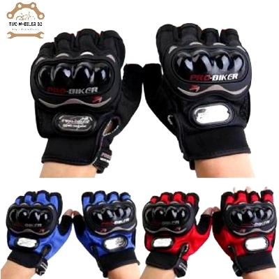 Picture of Advanced Inspiring - Premium Quality - Pro-Bisker Half Finger Bike Hand Gloves-Black - Vintage Choice - Exclusive Experience - Enhance Grip And Comfort During Cycling