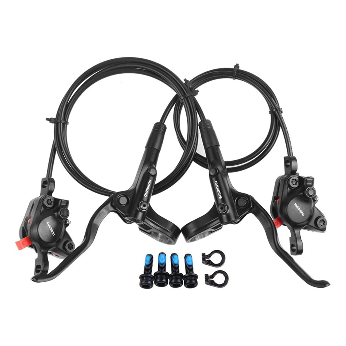 Picture of Shimano Bl Br Mt200 Hydraulic Oil Brake Set For Mtb Bicycles - Reliable Braking Performance For Safety And Control