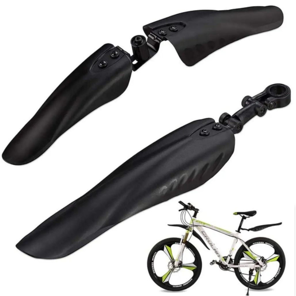 Picture of Bicycle Mudguard Set. Front Rear Mountain Bike Mud Guard MTB Mudguard Black For Bicycle Bike