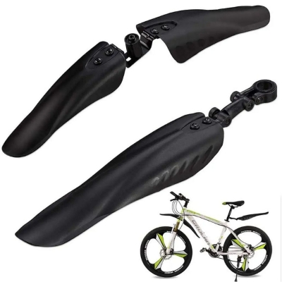 Picture of Bicycle Mudguard Set. Front Rear Mountain Bike Mud Guard MTB Mudguard Black For Bicycle Bike