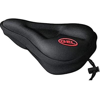 Picture of Bicycle Seat Cover - Black. Foam Seat Cover for Cycle. Comfortable Seat Cover.