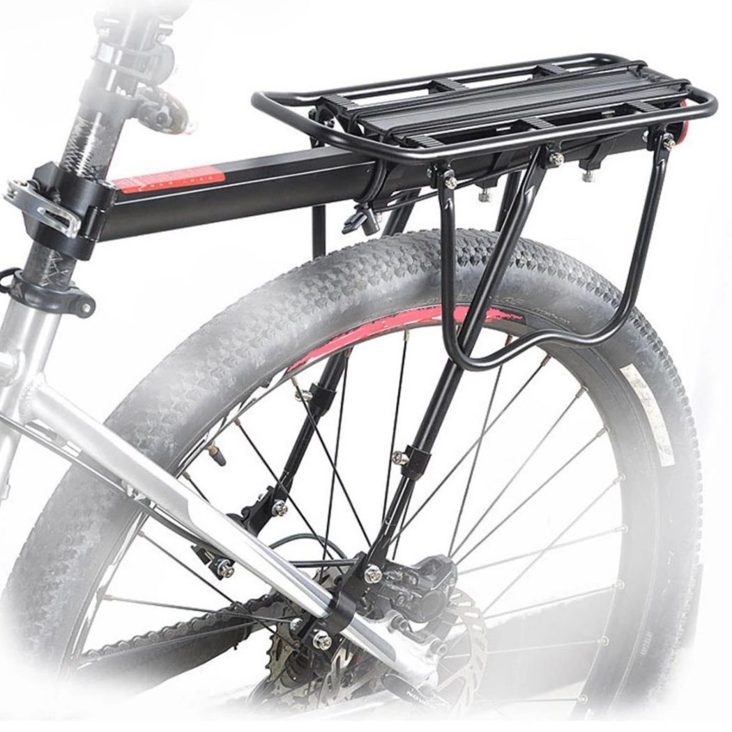 Picture of Bicycle Carrier. Bicycle Rear Seat. Cycle Back Seat. Easily Installable Cycle Carrier -Black