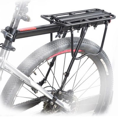 Picture of Bicycle Carrier. Bicycle Rear Seat. Cycle Back Seat. Easily Installable Cycle Carrier -Black