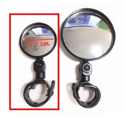 Picture of Bicycle 360 Mirror. Small Size Mirror For Cycle. Looking glass for cycle.