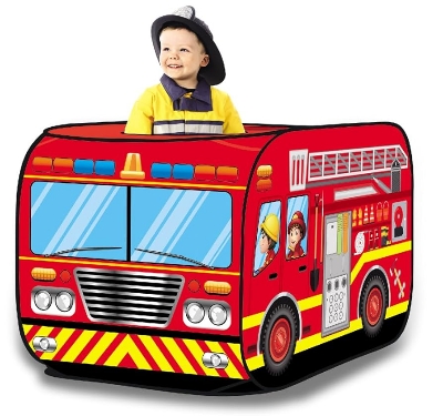 Picture of Super Joy Play Fire Truck Pop up Tents for Kids, Play Tents for Boys Playhouse Tent Birthday Gift for Indoor & Outdoor Play