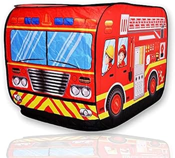 Picture of Super Joy Play Fire Truck Pop up Tents for Kids, Play Tents for Boys Playhouse Tent Birthday Gift for Indoor & Outdoor Play