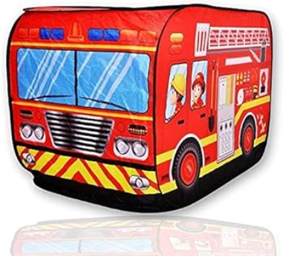 Picture of Super Joy Play Fire Truck Pop up Tents for Kids, Play Tents for Boys Playhouse Tent Birthday Gift for Indoor & Outdoor Play