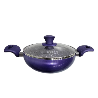 Picture of Ocean 26cm Orange Non-Stick Wok with Glass Lid – ONW26O