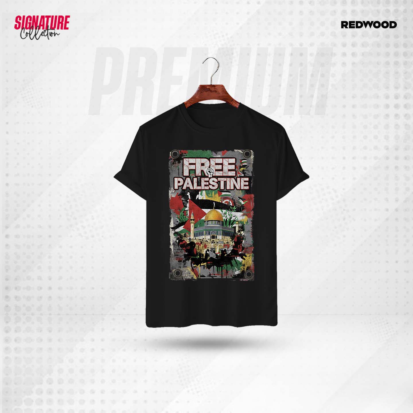 Picture of REDWOOD Premium - Free Palestine T-shirt