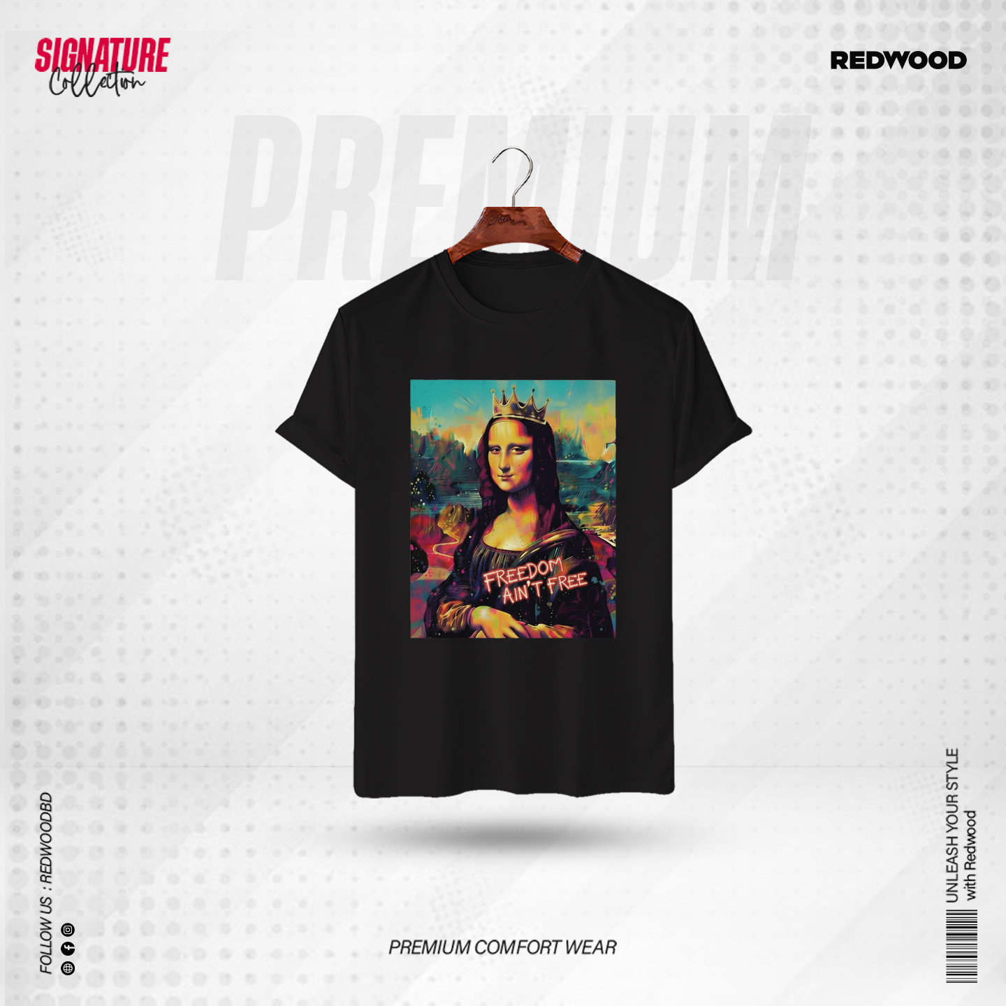 Picture of REDWOOD Premium  T-Shirt Monalisa