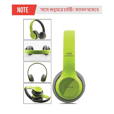 Picture of Wireless Bluetooth Headphone P47 Stereo Earphone with SD Card Slot