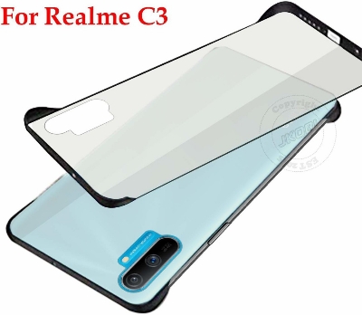 Picture of For Realme C3 Case Cover Frameless Matte Transparent Back Cover