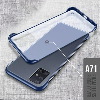 Picture of Samsung Galaxy A71 Frameless Matte Transparent Back Cover without ring