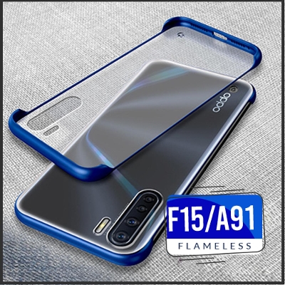 Picture of Oppo F15/A91 Frameless Matte Transparent Back Cover - Phone Back Cover