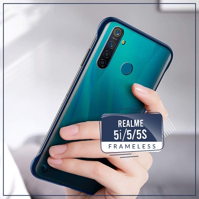Picture of Realme 5 / Realme 5i / Realme 5S Frameless Matte Transparent Back Cover without ring