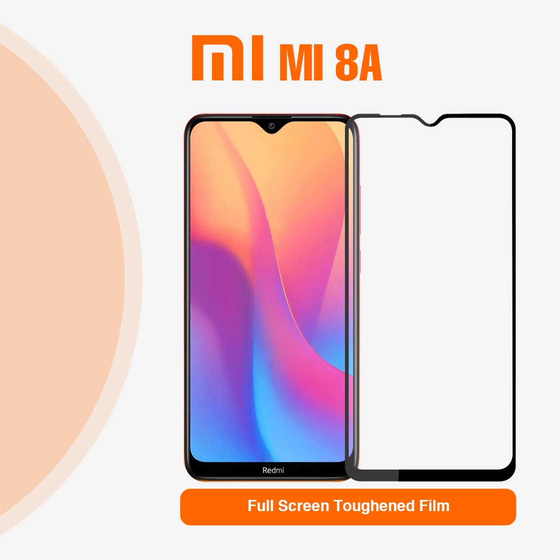 Picture of Redmi Mi 8/8A/8ADual  Tempered Glass Protector