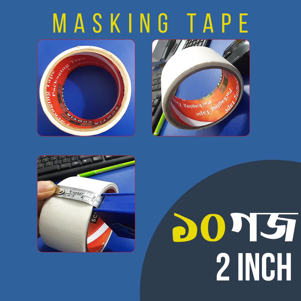 Picture of Masking Tape 2 inch 10 Yards for Labeling, Painting, Packing,Arts & Crafts