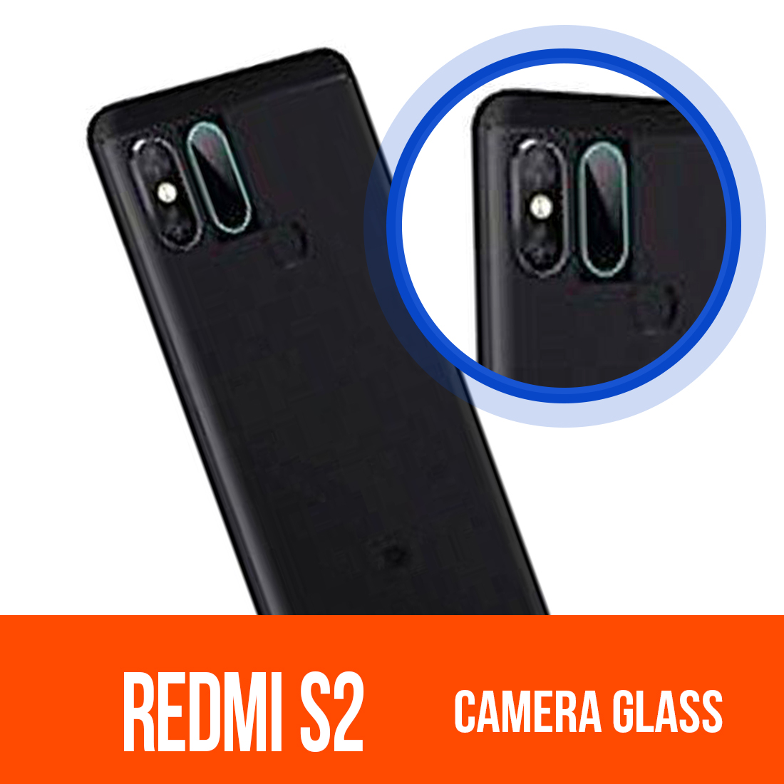 Picture of For Redmi S2 Back Camera Lens Rear Camera Screen Protector Protective Film Tempered Glass