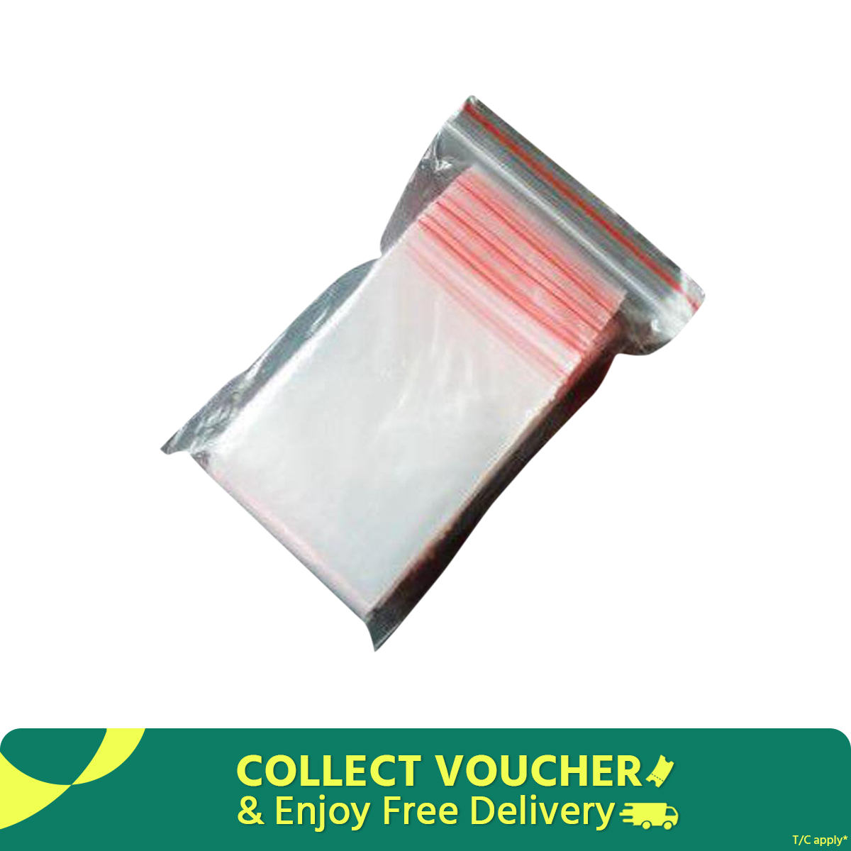 Picture of Zip/Zipper Lock Poly Bag- 1.5X 2 inch Pack of 100 Piece