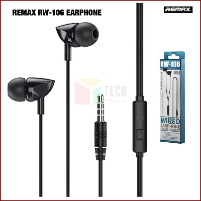 Picture of RW-106 Wired Earphone , with mic music call mobile phone 3.5mm devices