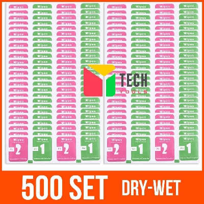 Picture of Mobile Glass/Screen Cleaner (Wet & Dry Wipes) 500 Set