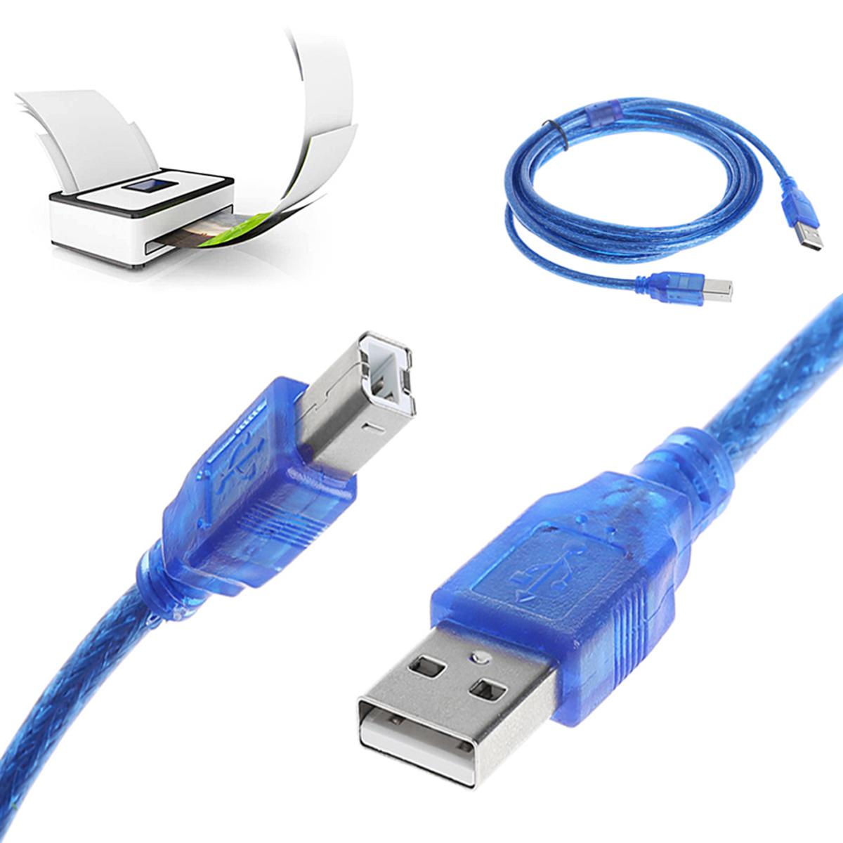 Picture of Printer Cable A to B Male Copier fax machine Scanner For Canon Sharp 1.5m