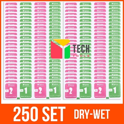 Picture of 250 Sets Of Dust / Dirt Removal Wet And Dry Cleaning Wipes For Camera Lens LCD LED Screens Mobile Phones Tablets Laptops