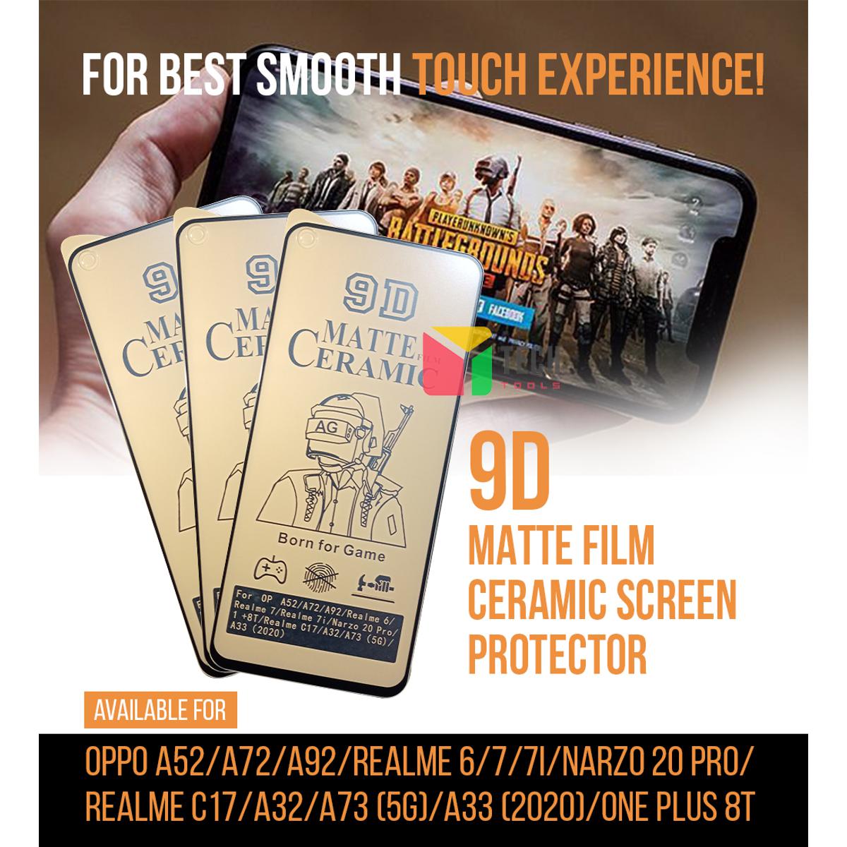 Picture of MATTE FILM SCREEN PROTECTOR  OPPO A52/A72/A92/REALME 6/7/71/NARZO 20 PRO/ REALME C17/A32/A73 (50)1433 (2020)/ONE PLUS 8T