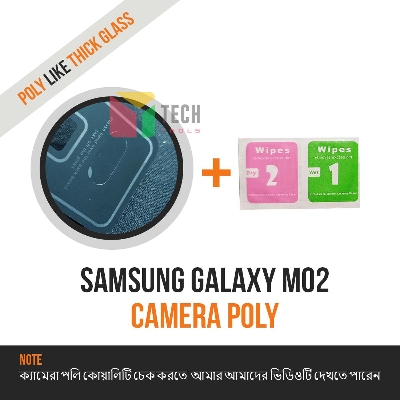 Picture of crystal camera lens soft poly fim protector for samsung galaxy M02