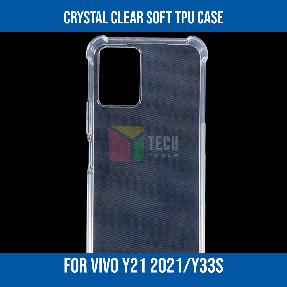 Picture of For VIVO Y21/ Y33S 2021 Premium Silicone Case Crystal Clear Soft TPU Ultra-Thin Transparent Flexible Protective Mobile Phone Back Cover