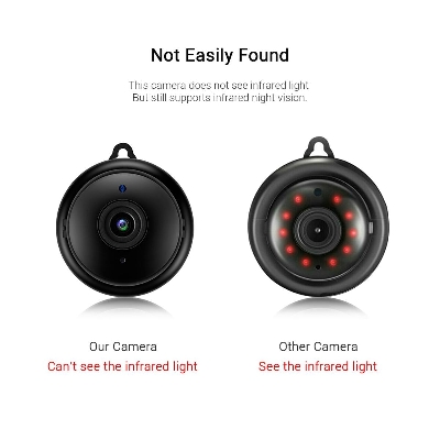 Picture of V380 Hook Camera HD 720P Wireless Indoor Camera Night Vision Two Way Audio Motion Detection Baby Monitor - Black