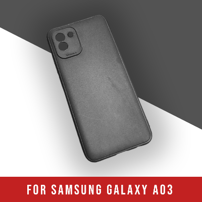 Picture of For Samsung Galaxy A03 Soft Air-Bag Black TPU back case