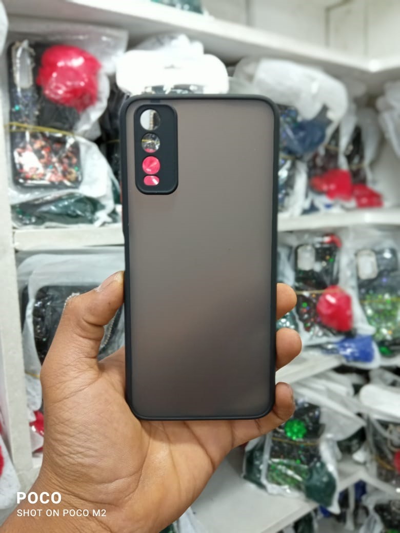 Picture of choice Protective Sleek Vivo Y20/Y20i/y12s Back Cover Case Soft TPU Rubberised Matte Cover Complete Camera Protection