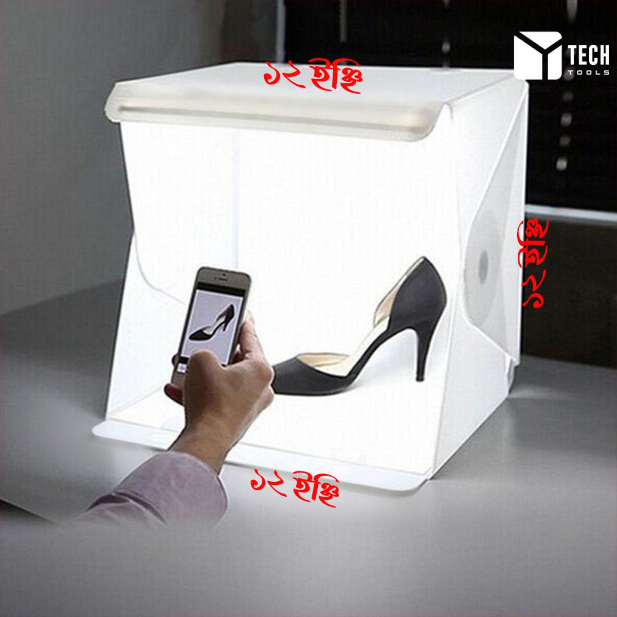 Picture of Photography Studio 30x30x30 (12*12*12 inch)CM medium size Folding Lightbox LED Light Soft Box Camera Photo Background Box Lighting Tent Kit