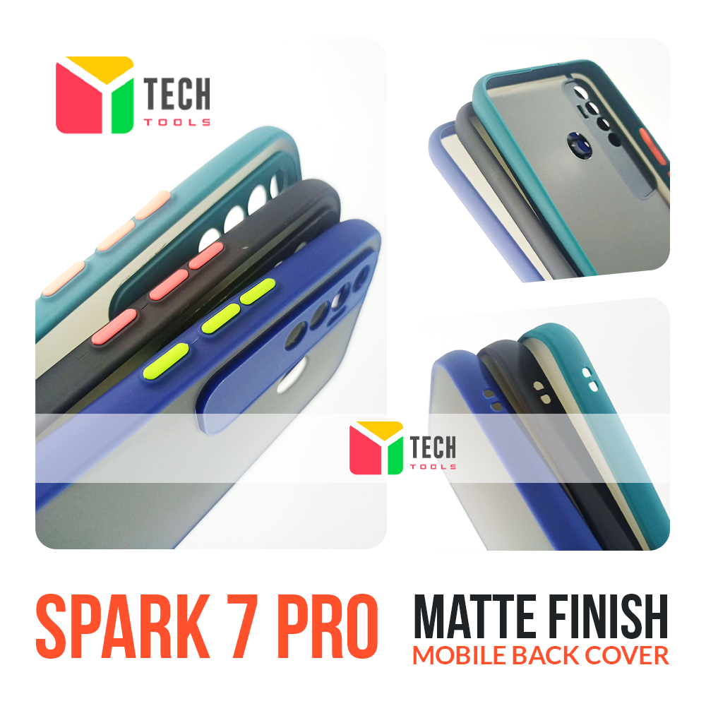 Picture of Back Cover for Spark 7 pro Full Camera Protection Matte Finish Cover,