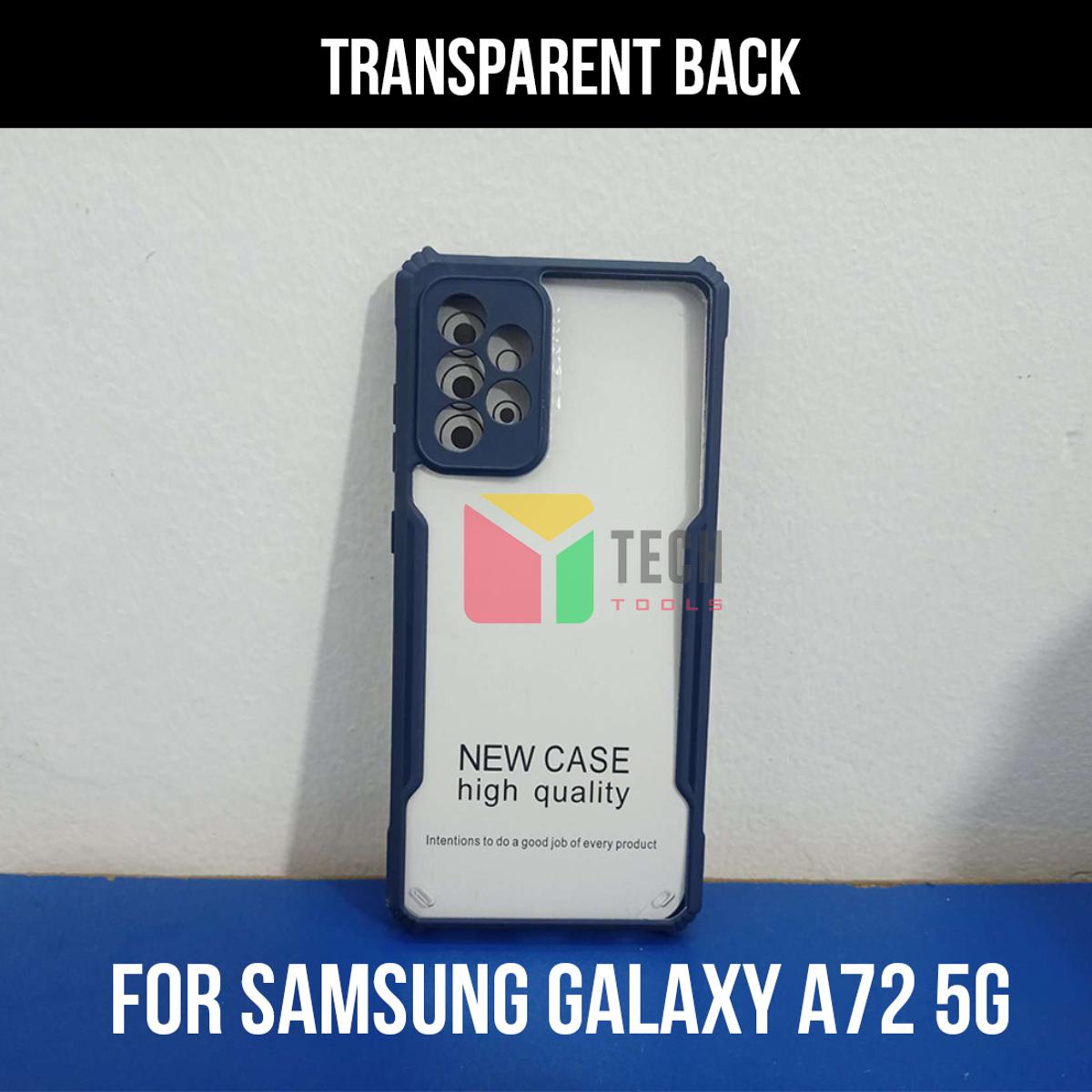 Picture of For Samsung Galaxy A72 5G Edge-Reinforced Shockproof Cushion Back Clear Hybrid Transparent Hard Cover Casing - Phone Back Cover