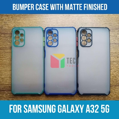 Picture of For Samsung Galaxy A32 5G / A13 4G - Transparent Silica Gel Matte ShockProof Slim Thin Back Cover Phone Case With Bumper