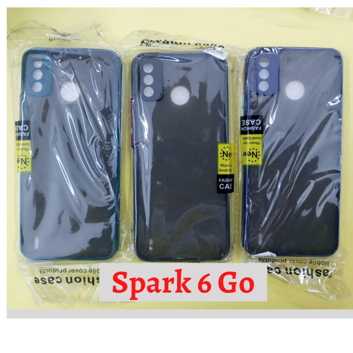 Picture of For Tecno Spark 6 Go Camera Protection  case Matte Finish Mobile Back Cover - Phone Back Cover