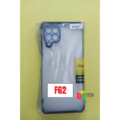 Picture of for Samsung Galaxy F62 / Samsung Galaxy M62 Translucent Matte Hard Back Case Cover With Camera Protection - Phone Back Cover