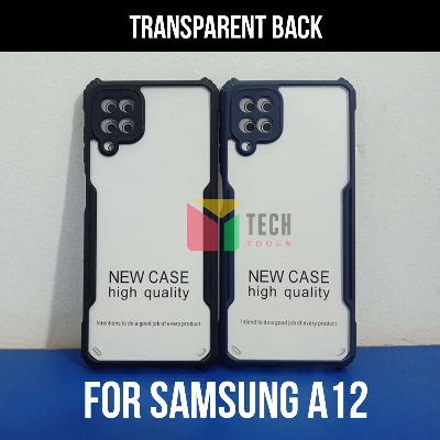 Picture of For Samsung Galaxy A12 Shockproof Case Transparent Cover Bumper Airbag Protective
