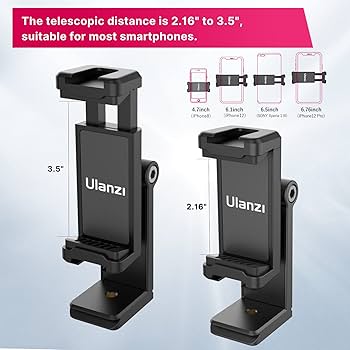 Picture of Ulanzi ST-22 360º Rotatable and Tiltable Mobile Holder Only With Double Cold Shoe Mount