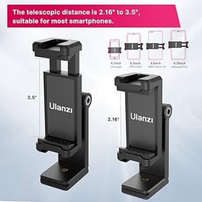 Picture of Ulanzi ST-22 360º Rotatable and Tiltable Mobile Holder Only With Double Cold Shoe Mount