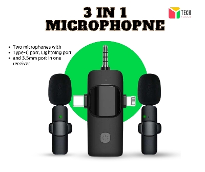 Picture of 3-in-1 Receiver Dual Mic Wireless Microphone