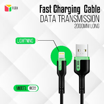 Picture of GEEOO DC-22 Lightning Fast Charging Data Cable