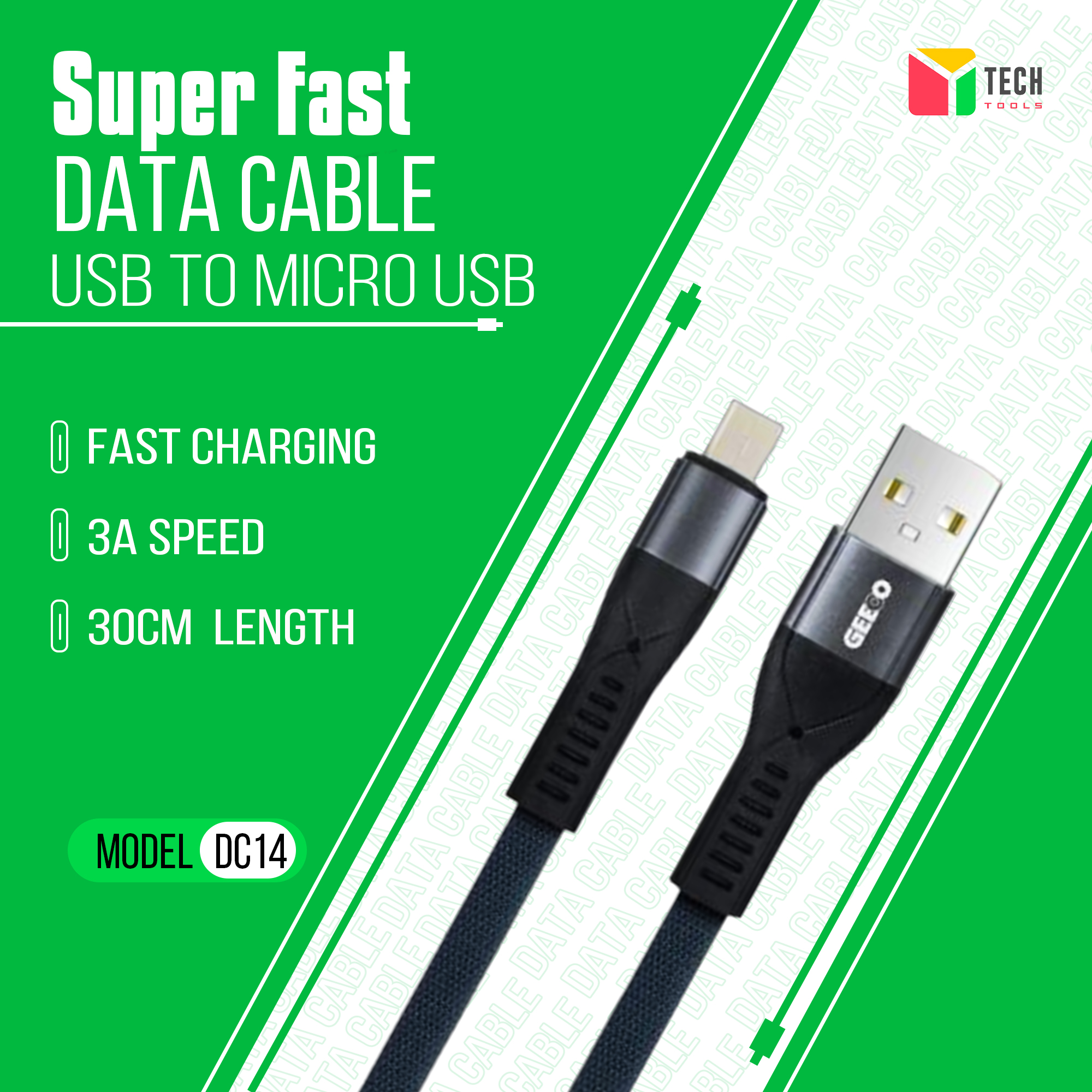 Picture of Geeoo DC14 3A Micro Super Fast Cable