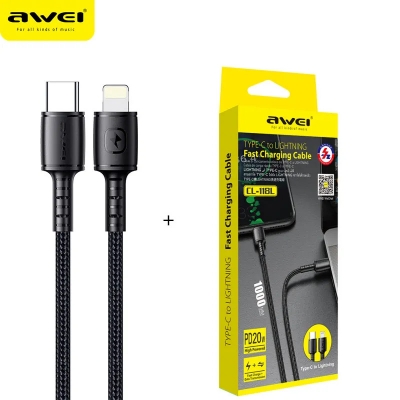 Picture of Awei CL-118L PD20W Type-C To Lightning Super Fast Charging Cable