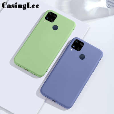 Picture of Protect Cover For Realme C25s Case Soft Liquid Silicone Cover Environmentally Silicone Back Cover Realme C25 Phone Cases