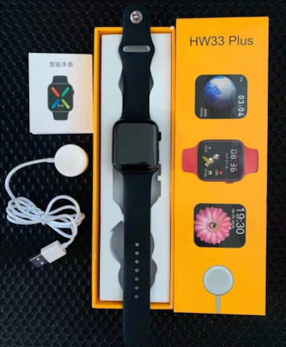 Picture of HW33 plus Smart Watch Full Screen Wireless IP67 Square Watch Faces Sports Fitness Sleep Monitoring Smartwatch