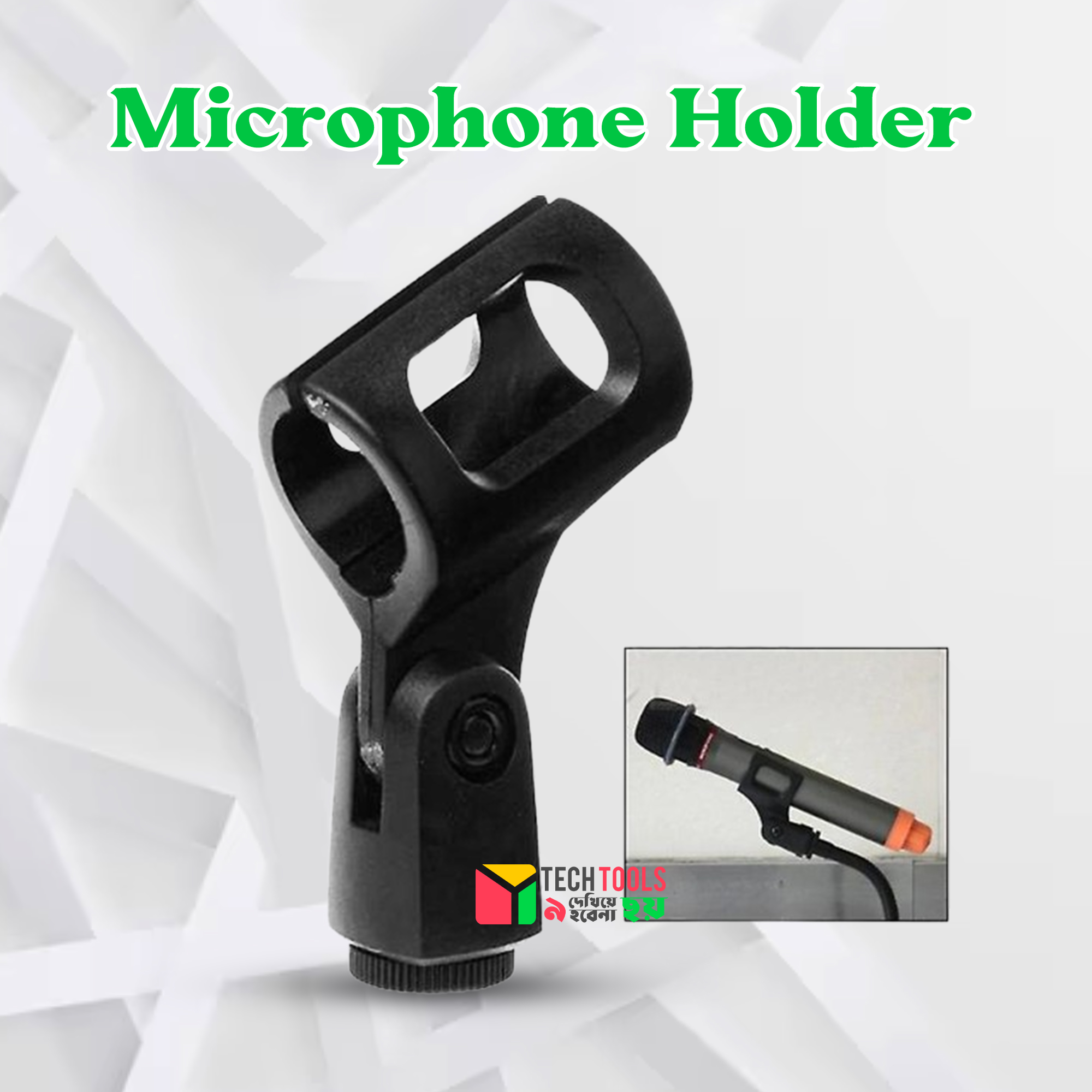 Picture of Microphone Flexible Stand Accessory Plastic Clamp Clip Holder Mount
