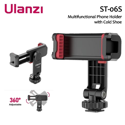 Picture of Ulanzi ST-06S Multi-Function Cold Shoe Smartphone Holder